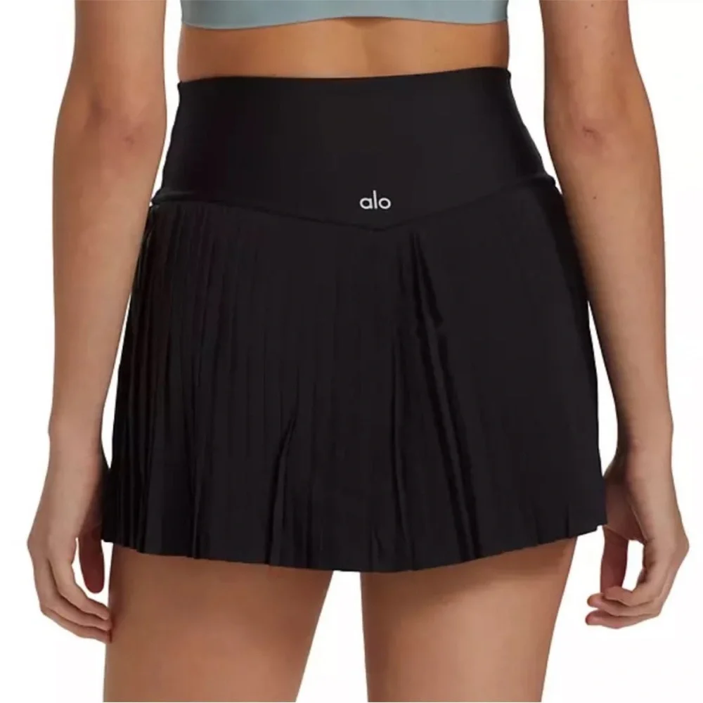 ALO Yoga Black Skater Skirt